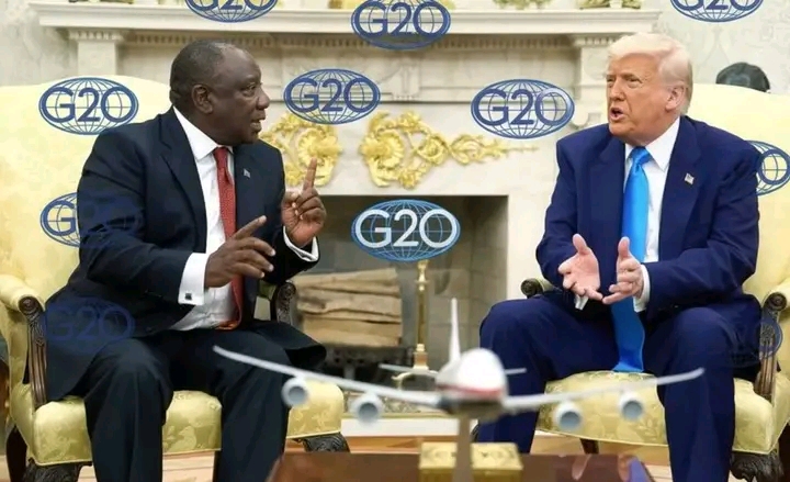 Trump with S.A president Ramaphosa