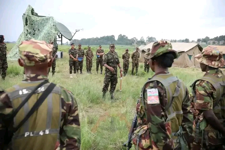 Kdf chiefs at field work during kdf recruitment exercise