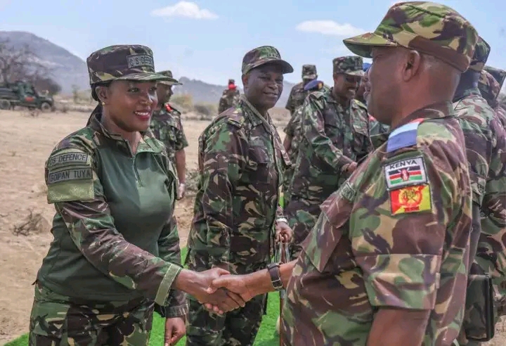 Defence CS Soypan Tuya inspecting kdf recruitment exercise