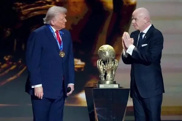 President Trump and FIFA president Infantino