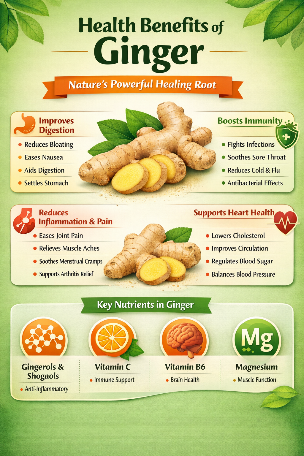 Ginger health benefits