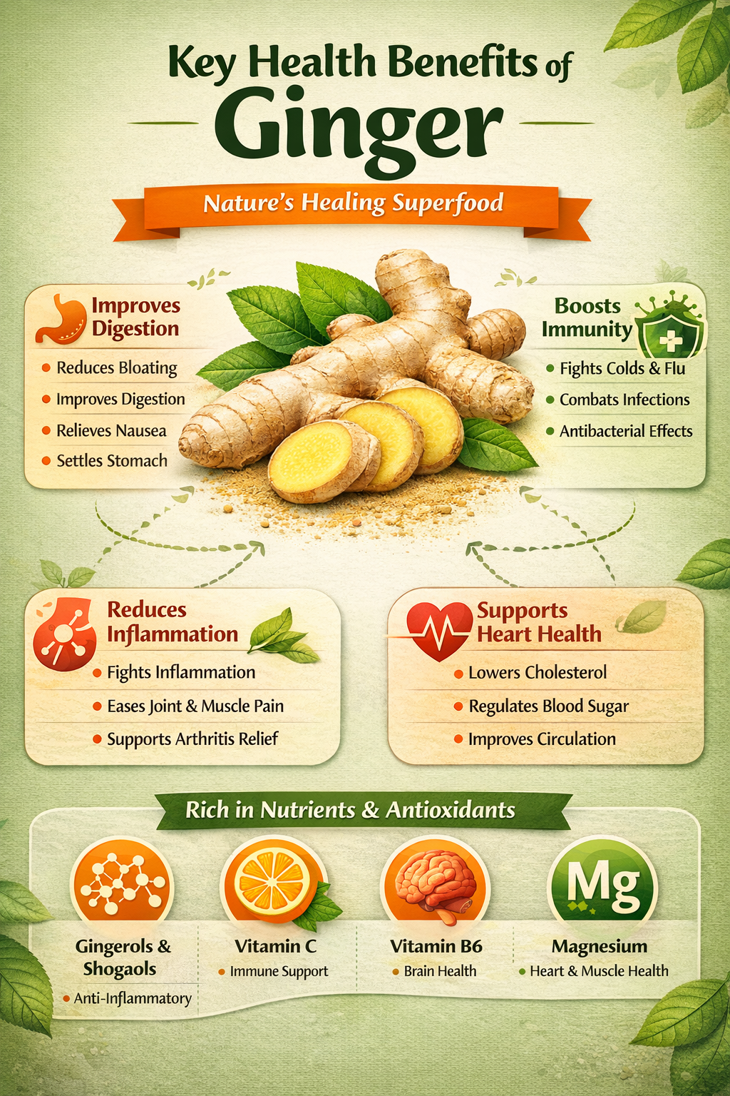 Ginger health benefits
